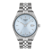 Tissot Ballade 40mm T156.410.11.351.00 - bracciale e cassa acciaio - quadrante azzurro con datario